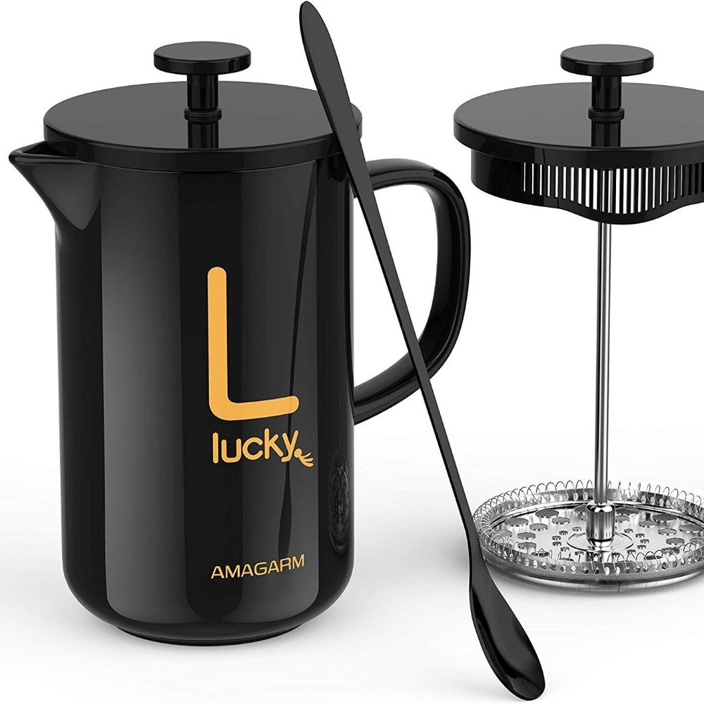 ceramic french press coffee maker tea 34oz 1L tea